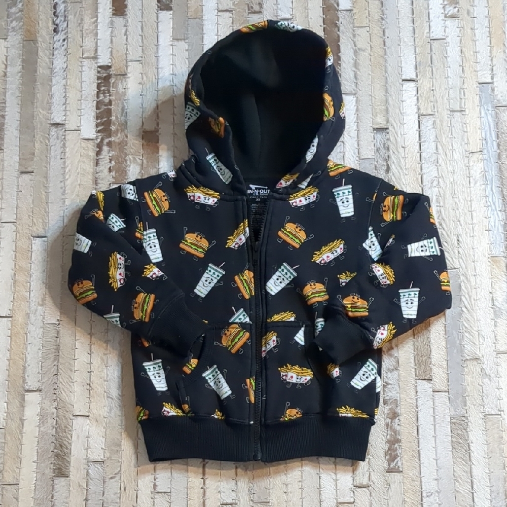 In-N-Out Youth Character Zip-up Hooded Sweatshirt XS